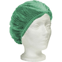 Ronco Care Pleated Bouffant Cap, Polypropylene, 21", Green Maritime Industrial Rubber