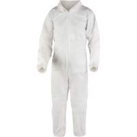 Premium Coveralls, 3X-Large, White, Microporous Maritime Industrial Rubber