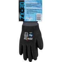 ZX-30° Premium Coated Gloves, Medium, Foam PVC Coating, 15 Gauge, Nylon Shell Maritime Industrial Rubber