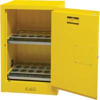 Flammable Aerosol Storage Cabinet, 12 gal., 1 Door, 23" W x 35" H x 18" D Maritime Industrial Rubber