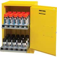 Flammable Aerosol Storage Cabinet, 12 gal., 1 Door, 23" W x 35" H x 18" D Maritime Industrial Rubber