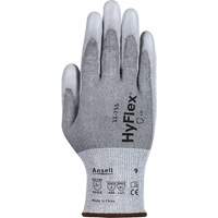 HyFlex&reg; 11-755 Cut Resistant Gloves, Size 6, 18 Gauge, Polyurethane Coated, Polyester/HPPE/Tungsten/Spandex Shell, ASTM ANSI Level A5/EN 388 Level E Maritime Industrial Rubber