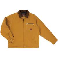 Veste de travail en toile lourde, Hommes, Petit, Brun Maritime Industrial Rubber