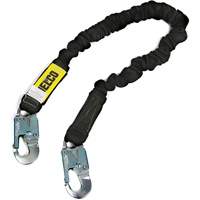 Arc Flash Lanyard, 6', Locking Snap Hook Center, Locking Snap Hook Leg Ends, Nylon Maritime Industrial Rubber