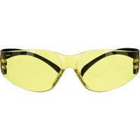 SecureFit 100 Series Safety Glasses, Amber Lens, Anti-Fog/Anti-Scratch, ANSI Z87+/Meets/Exceeds CSA Z94.3 Maritime Industrial Rubber