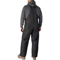 GridIron Regular Length Zip-To-Thigh Bib Overall, Men's, Large, Black Maritime Industrial Rubber