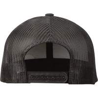 Casquette &agrave; patte pressionn&eacute;e GridIron, Noir, Coton/Nylon/Polyester Maritime Industrial Rubber