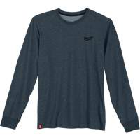 Hybrid Work Tee Shirt, Men's, Small, Blue Maritime Industrial Rubber