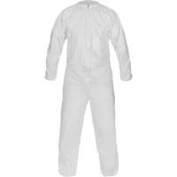 CleanMax&reg; Clean Manufactured Non-Sterile Coverall, Medium, White, Microporous Maritime Industrial Rubber