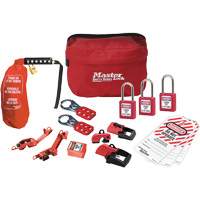 Premier Lockout Kit with Zenex Thermoplastic Locks, Electrical Kit, 16 Components Maritime Industrial Rubber
