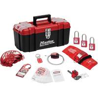 Standard Personal Lockout Kit with Zenex Thermoplastic Locks, Valve Kit, 13 Components Maritime Industrial Rubber