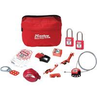 Standard Lockout Kit with Zenex Thermoplastic Locks, Electrical/Valve Kit, 14 Components Maritime Industrial Rubber