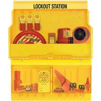 Premier Valve & Electrical Deluxe Lockout Station, None Padlocks, 32 Padlock Capacity, Padlocks Not Included Maritime Industrial Rubber