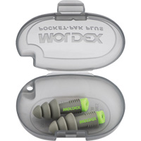 Alphas Reusable Earplugs, Uncorded, Bulk - Plastic Case, 27 dB NRR, One-Size Maritime Industrial Rubber