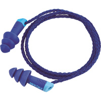 Alphas Metal Detectable Reusable Earplugs, Corded, One-Size, Bulk - Polybag, 27 NRR dB Maritime Industrial Rubber