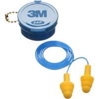 E-A-R Ultrafit Premolded Earplugs, Corded, Pair - Plastic Case, 25 dB NRR, One-Size Maritime Industrial Rubber