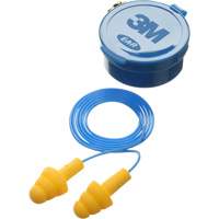 E-A-R Ultrafit Premolded Earplugs, Corded, Pair - Plastic Case, 25 dB NRR, One-Size Maritime Industrial Rubber