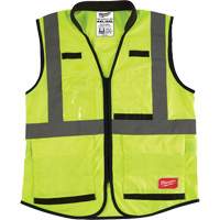 Performance Safety Vest, High Visibility Lime-Yellow, 4X-Large/5X-Large Maritime Industrial Rubber
