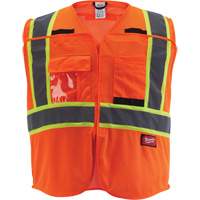 Flagman Safety Vest, High Visibility Orange, Medium/Small Maritime Industrial Rubber
