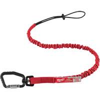 Locking Tool Lanyard, Bungee, Carabiner/Loop Maritime Industrial Rubber