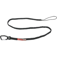 Extended Reach Locking Tool Lanyard, Bungee, Carabiner/Loop Maritime Industrial Rubber