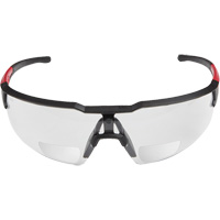 Magnified Safety Glasses, Anti-Scratch, Clear, 1.0 Diopter Maritime Industrial Rubber