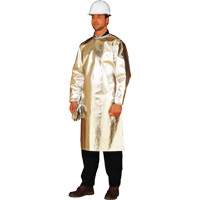 Long tablier/sarrau de protection thermique ALM 300, 48" lo, Fibre de verre aluminis&eacute;e Maritime Industrial Rubber