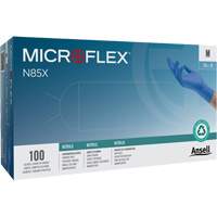 Microflex&reg; N85 Gloves, X-Small, Nitrile, 3.5-mil, Powder-Free, Blue, Class 2 Maritime Industrial Rubber