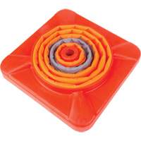 Collapsible Traffic Cone, 18" H, Orange Maritime Industrial Rubber