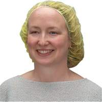 Bonnets bouffants, Polypropyl&egrave;ne, 21", Jaune Maritime Industrial Rubber