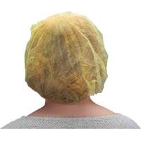 Bonnets bouffants, Polypropyl&egrave;ne, 21", Jaune Maritime Industrial Rubber