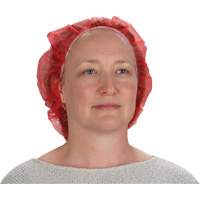 Bonnets bouffants, Polypropyl&egrave;ne, 21", Rouge Maritime Industrial Rubber
