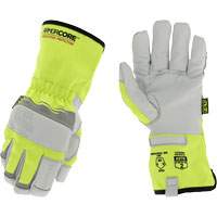 Hi-Viz Needlestick Protection Gloves, Size Small, Polyurethane Coated, DuraHide Shell, ASTM ANSI Level A5 Maritime Industrial Rubber