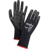 Coated Gloves, 7, PVC Coating, 13 Gauge, Nylon Shell Maritime Industrial Rubber