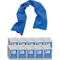 Serviette de refroidissement par &eacute;vaporation Chill-Its 6602, Bleu Maritime Industrial Rubber