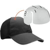 Skullerz 8946 Standard Baseball Cap with Bump Cap Insert, Black Maritime Industrial Rubber