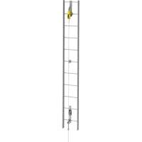 Ensemble de c&acirc;bles de s&eacute;curit&eacute; pour &eacute;chelle verticale Latchways, Acier inoxydable Maritime Industrial Rubber