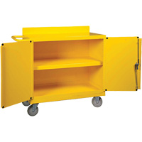 Spill Control Center Cart, 18" L x 38.375" W x 36" H Maritime Industrial Rubber