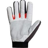 Clutch Gear&reg; Thinsulate Mechanic's Gloves, Grain Goatskin/Split Leather Palm, Size Small/7 Maritime Industrial Rubber