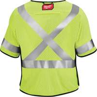 Breakaway Mesh Safety Vest, Black/High Visibility Lime-Yellow, Medium/Small Maritime Industrial Rubber