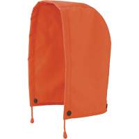 5400H 300D Trilobal Ripstop Waterproof Rain Jacket Hood, High Visibility Orange, Polyester Maritime Industrial Rubber