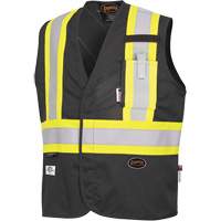 7729 Veste r&eacute;sistante aux arcs &eacute;lectriques FR-Tech, Petit, Noir, 10 cal/cm² Maritime Industrial Rubber