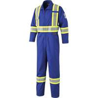 7704 FR-Tech&reg; High-Visibility Coveralls, Size 42, Royal Blue, 10 cal/cm²/9.7 cal/cm² Maritime Industrial Rubber