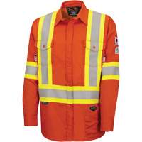 7743 Chemise de s&eacute;curit&eacute; ignifug&eacute;e FR-Tech, Petit, Orange haute visibilit&eacute; Maritime Industrial Rubber
