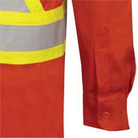 7743 Chemise de s&eacute;curit&eacute; ignifug&eacute;e FR-Tech, Petit, Orange haute visibilit&eacute; Maritime Industrial Rubber