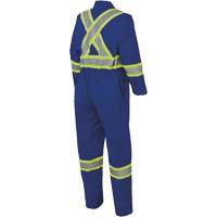 7706 FR-Tech&reg; Flame-Resistant Coverall with Leg Zippers, Size 36, Royal Blue, 9.7 cal/cm² Maritime Industrial Rubber
