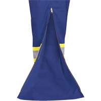 7706 FR-Tech&reg; Flame-Resistant Coverall with Leg Zippers, Size 36, Royal Blue, 9.7 cal/cm² Maritime Industrial Rubber