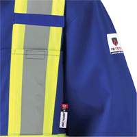 7706T FR-Tech&reg; Flame-Resistant Coverall with Leg Zippers, Size 40 (Tall), Royal Blue, 9.7 cal/cm² Maritime Industrial Rubber