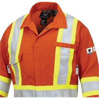 7702W FR-Tech&reg; Women's FR/Arc-Rated Coveralls, Size X-Small, High Visibility Orange, 10 cal/cm² Maritime Industrial Rubber