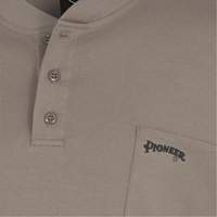 331 Chandail Henley en tricot interlock ignifuge, Petit, Beige Maritime Industrial Rubber
